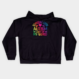 Someone with Autism Light Up My World Kids Hoodie